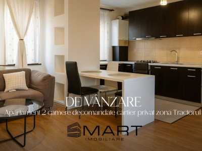  Apartament 2 camere decomandate zona Tractorul CORESI
