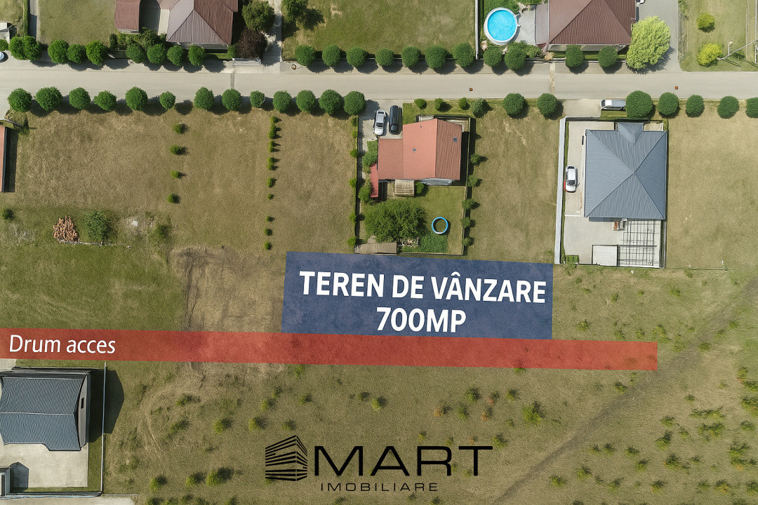 Teren intravilan 700mp cu utilitati si PUZ in Cartier Bavaria