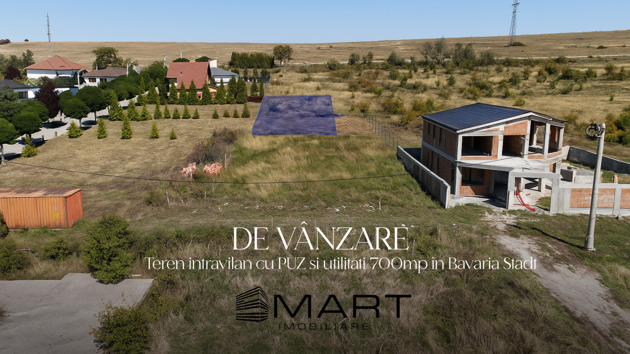 Teren intravilan 700mp cu utilitati si PUZ in Cartier Bavaria