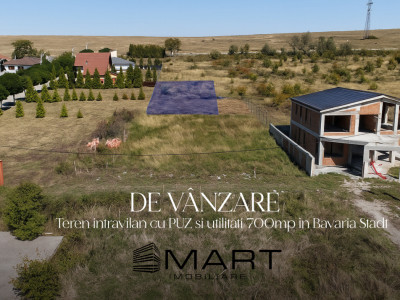 Teren intravilan 700mp cu utilitati si PUZ in Cartier Bavaria