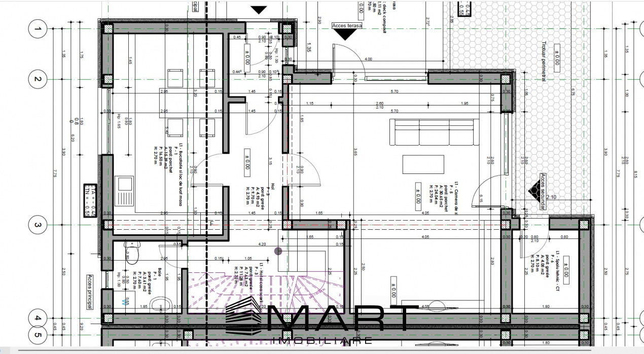 Casa tip duplex 4 camere 125mp zona Brana