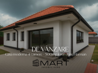Casa pe un singur nivel 4 camere , in zona Harman 