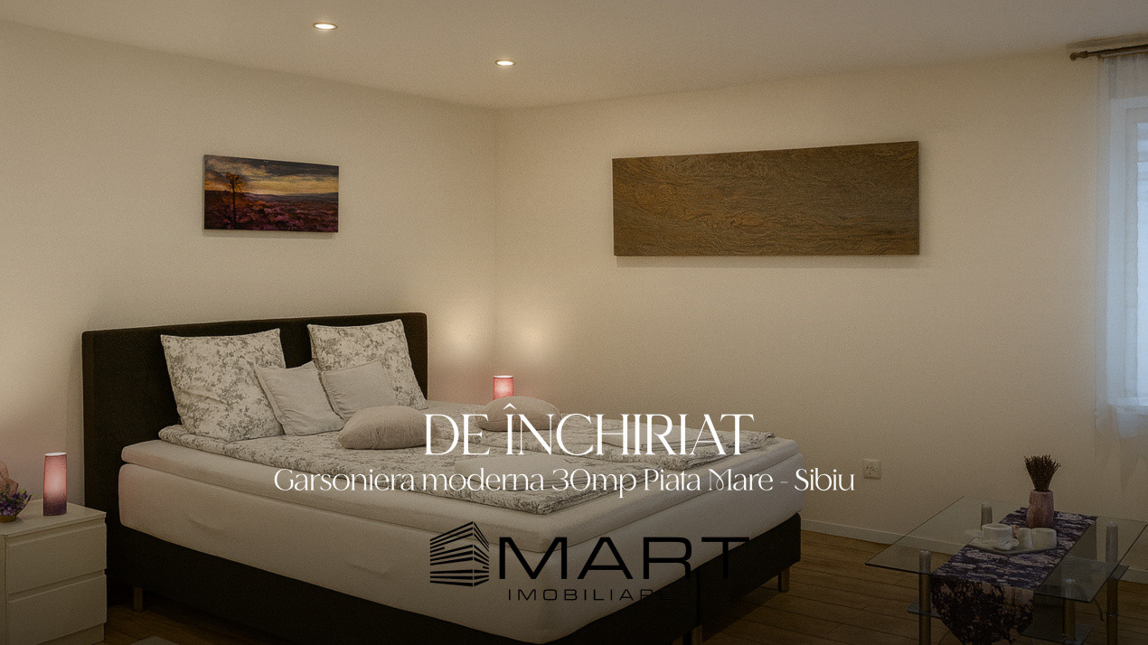 Garsoniera moderna 32mp zona ultracentrala