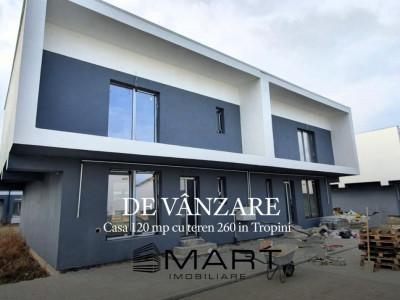 Casa 120 mp cu teren 260 in Tropini
