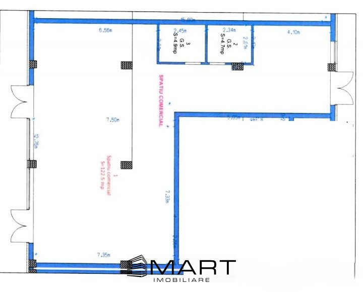 Spatiu comercial 130mp zona Turnisor