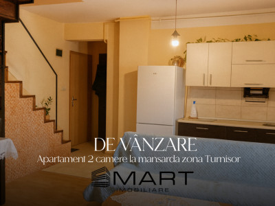 Apartament 2 camere 57mp la mansarda, Turnisor