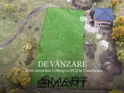 Teren intravilan 1250mp  cu PUZ in Cisnădioara