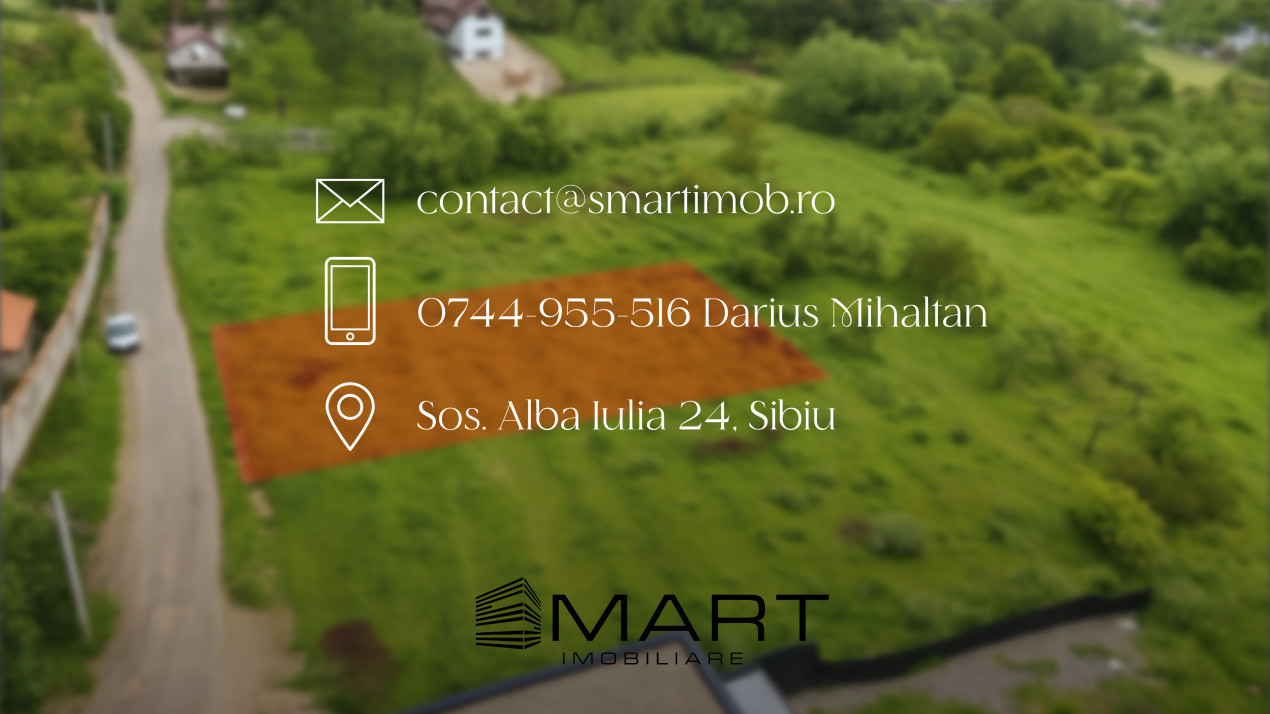 Teren intravilan 1300mp Cisnadioara str. Ciresilor