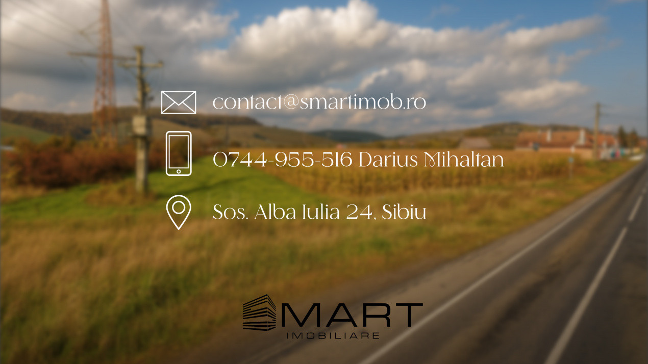 Teren intravilan CC cu CU 7000mp in Cristian la DN