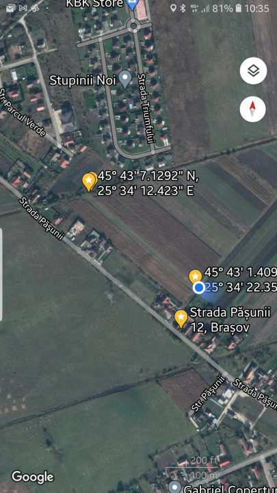 Teren Intravilan 2932 mp Stupini