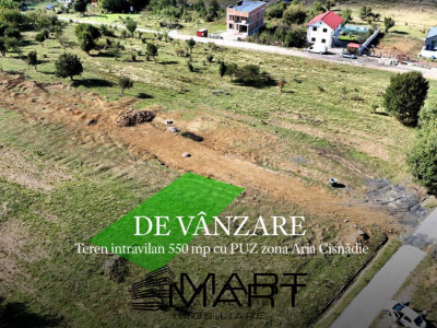 Teren intravilan 550 mp cu PUZ zona Aria Cisnadie