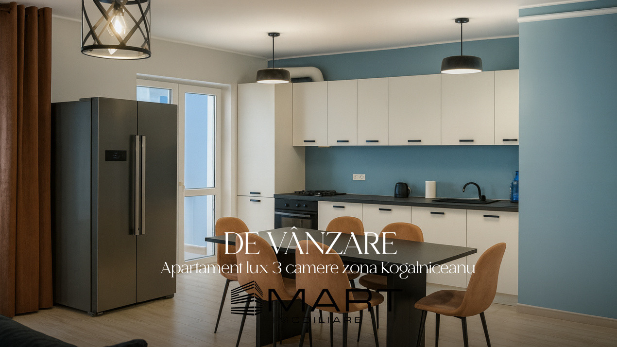 Apartament modern 3 camere decomandate Kogalniceanu