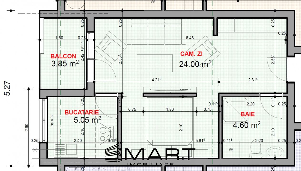 Garsoniera la Cheie, 33mp, cartier Veterani de Razboi