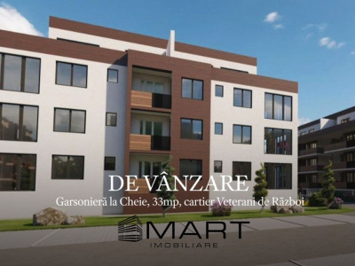 Garsoniera la Cheie, 33mp, cartier Veterani de Razboi