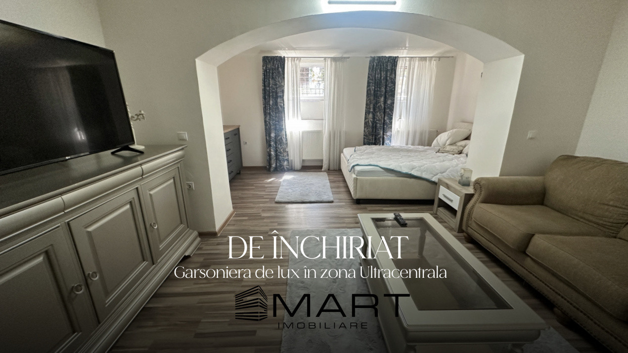 Garsoniera de lux 40mp zona Ultracentrala - Parcul Astra