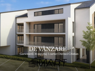 Garsoniera 36 mp etaj 1 cartier Davinci