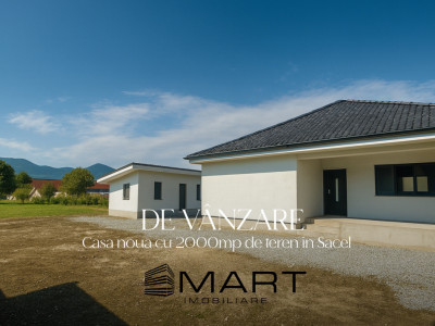 Casa noua Sacel 142 mp, teren 2000 mp, priveliste munti si acces direct Sibiu