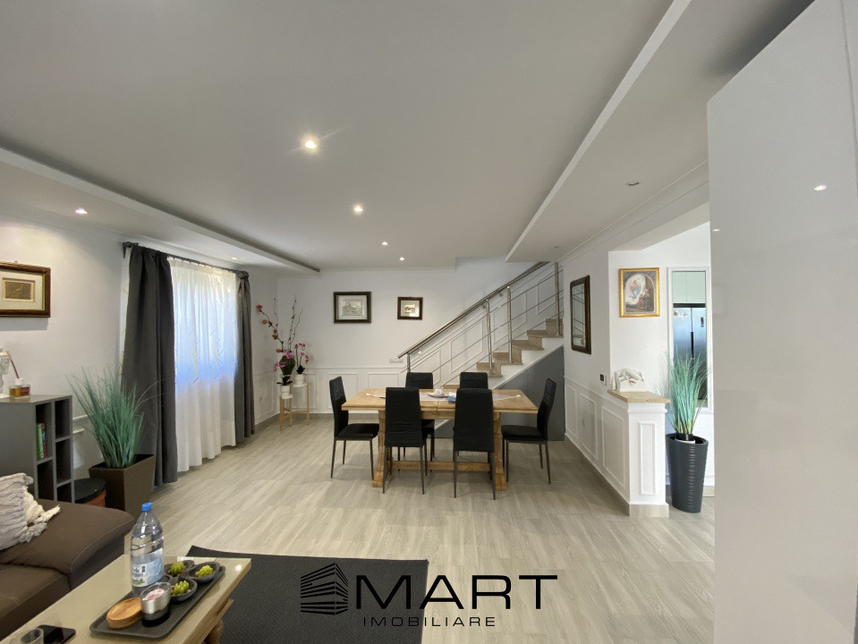 Casă individuală mobilată elegant, 4 camere, 2 băi, grădină Cristian SB