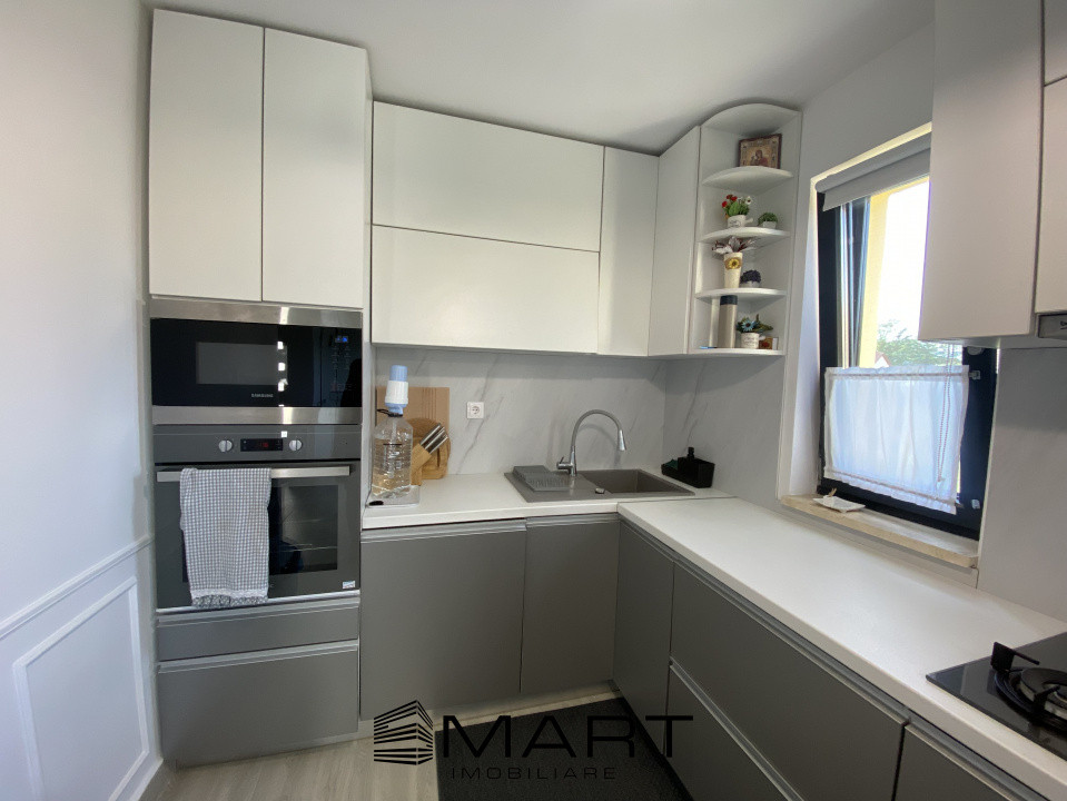 Casă individuală mobilată elegant, 4 camere, 2 băi, grădină Cristian SB