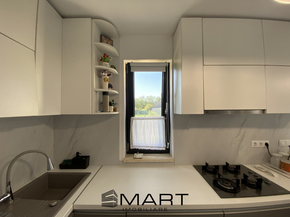 Casă individuală mobilată elegant, 4 camere, 2 băi, grădină Cristian SB