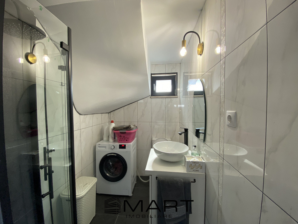Casă individuală mobilată elegant, 4 camere, 2 băi, grădină Cristian SB