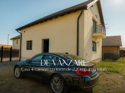 Casă individuală mobilată elegant, 4 camere, 2 băi, grădină Cristian SB
