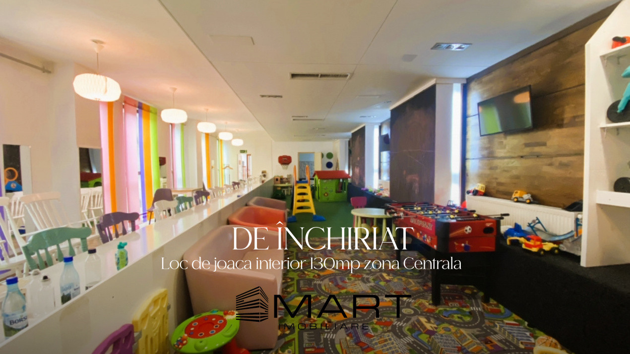 Spațiu de joacă interior + zonă de socializare pentru părinți și bunici