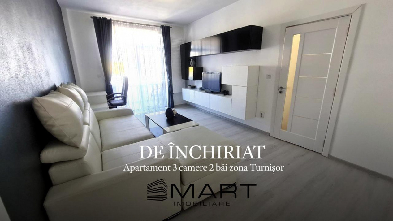 Apartament 3 camere 2 bai zona Turnisor