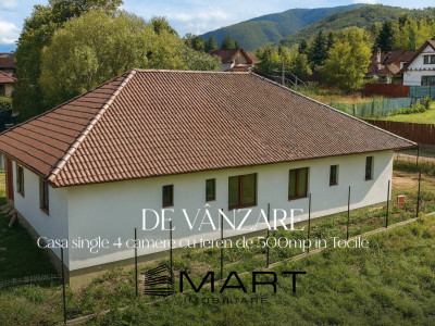 Casa single 4 camere, 130 mp, 2 fronturi stradale in Tocile