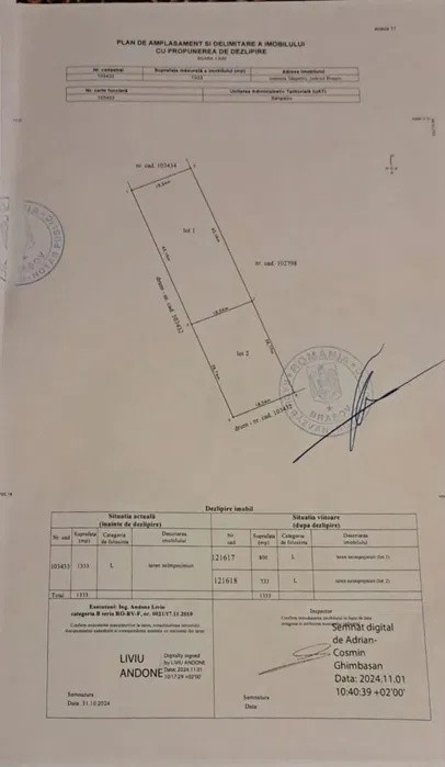 Teren Intravilan 800 mp Sanpetru