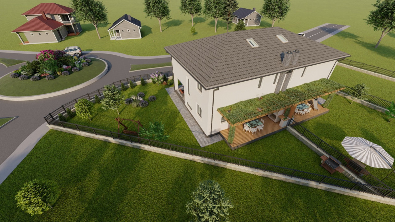 Teren 700 mp, cu autorizatie de constructie + utilitati în Chinteni