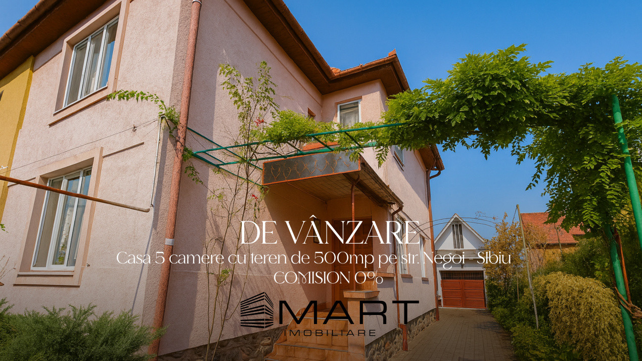 Casa 5 camere + 500mp teren str. Negoi