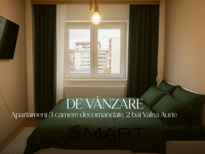 Apartament 3 camere decomandate Valea Aurie