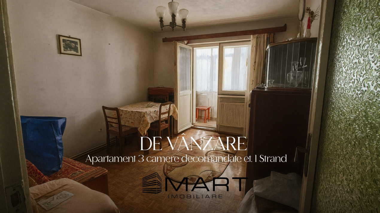 Apartament 3 camere decomandat, zona Strand