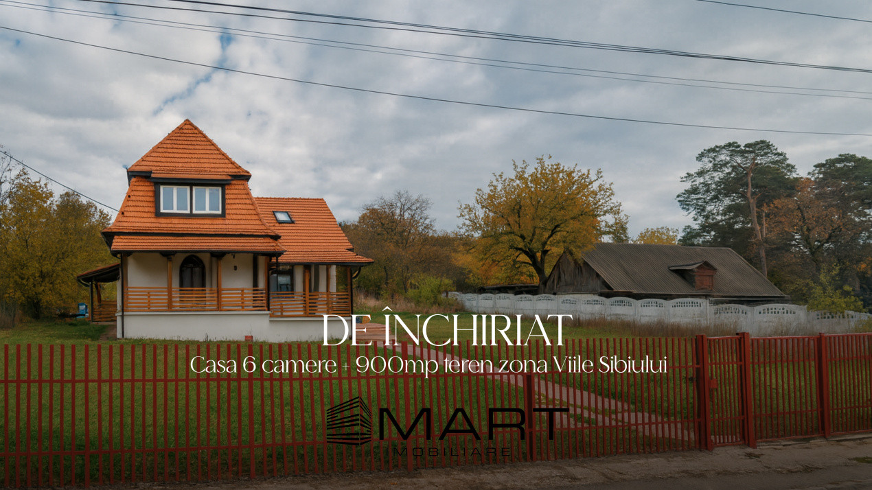 Casa 6 camere + teren 900mp  zona Viile Sibiului