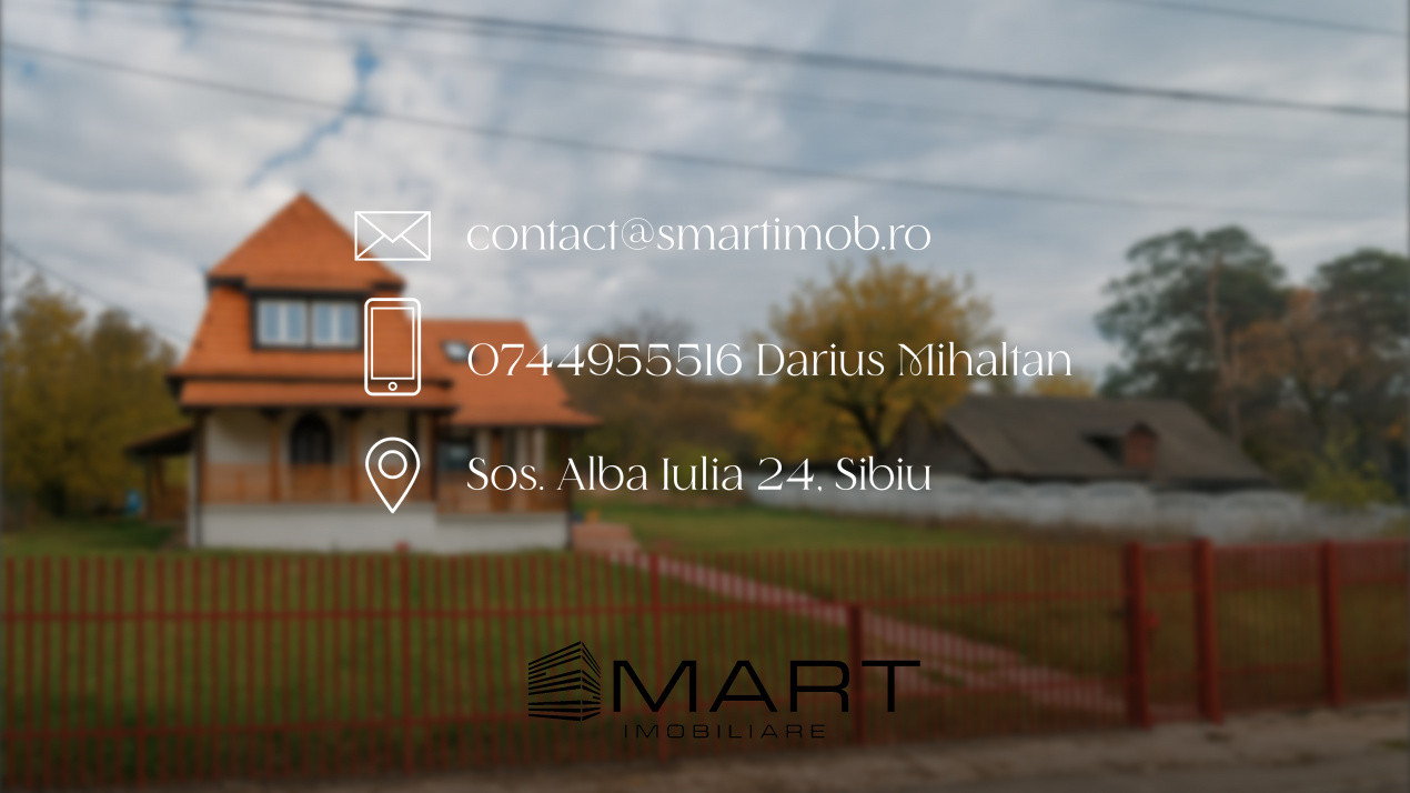 Casa 6 camere + teren 900mp  zona Viile Sibiului