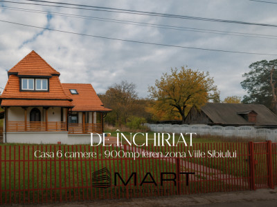 Casa 6 camere + teren 900mp  zona Viile Sibiului