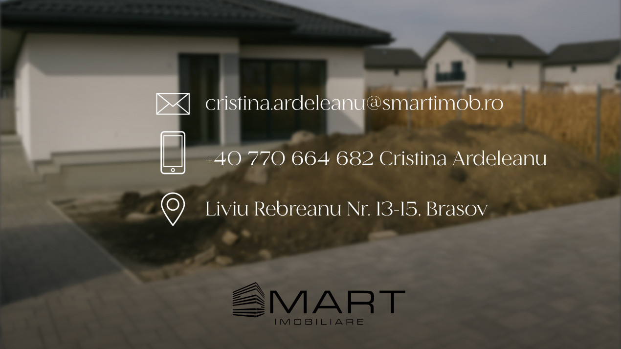 Casa single 4 camere, 110 MP + 500mp teren Stupini