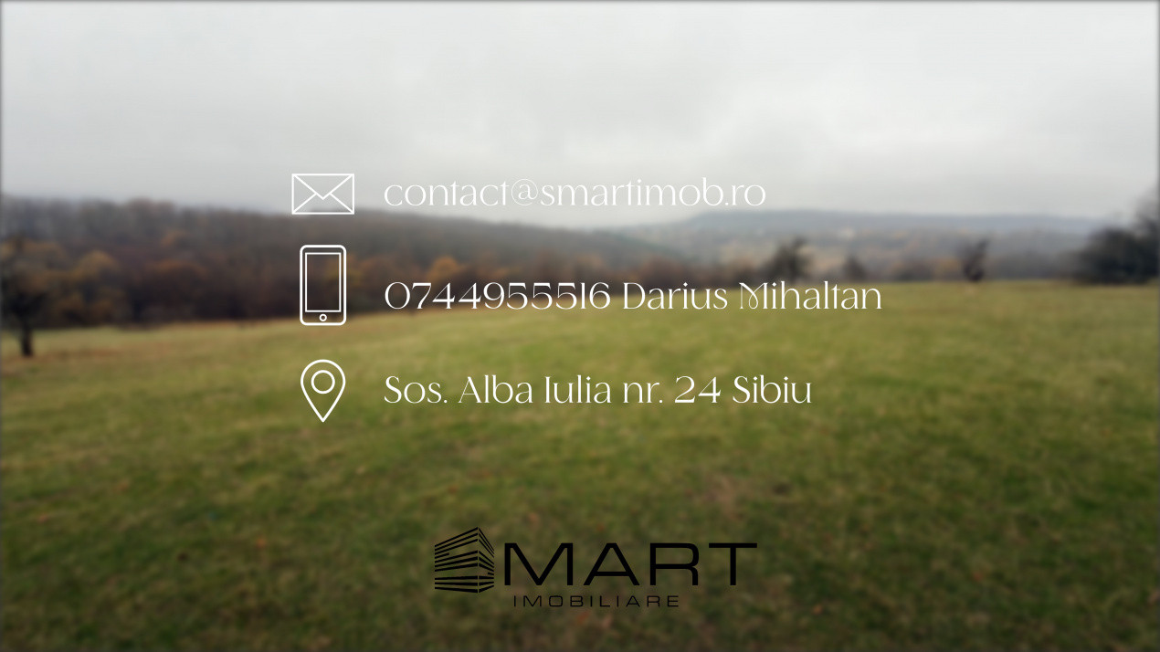 Teren spectaculos 3,5HA zona Cisnadioara