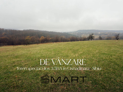Teren spectaculos 3,5HA zona Cisnadioara