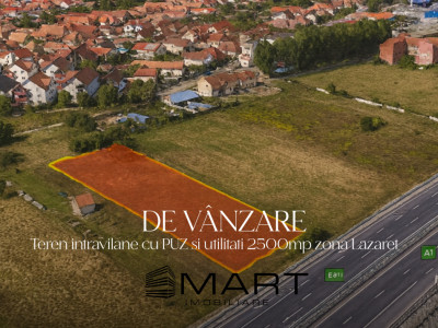 Teren intravilan cu PUZ 2500mp Lazaret