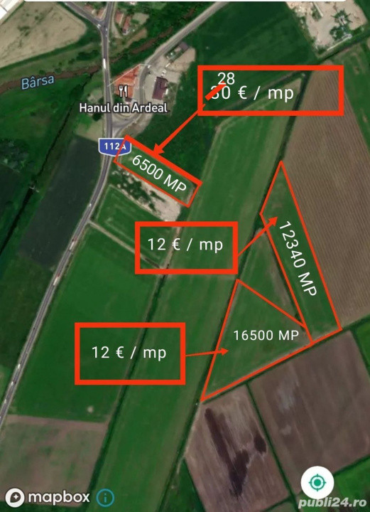 Teren Intravilan 16.500 mp Bod