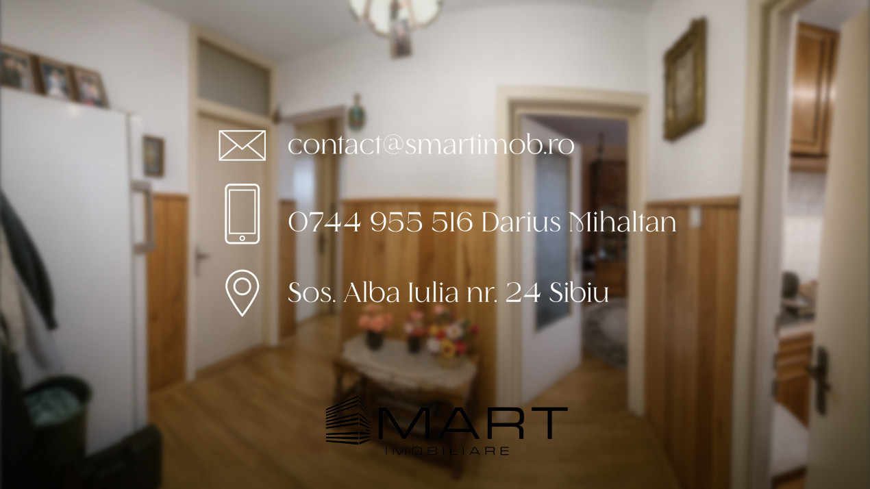 Apartament 3 camere decomandate zona Vasile Aaron Sibiu