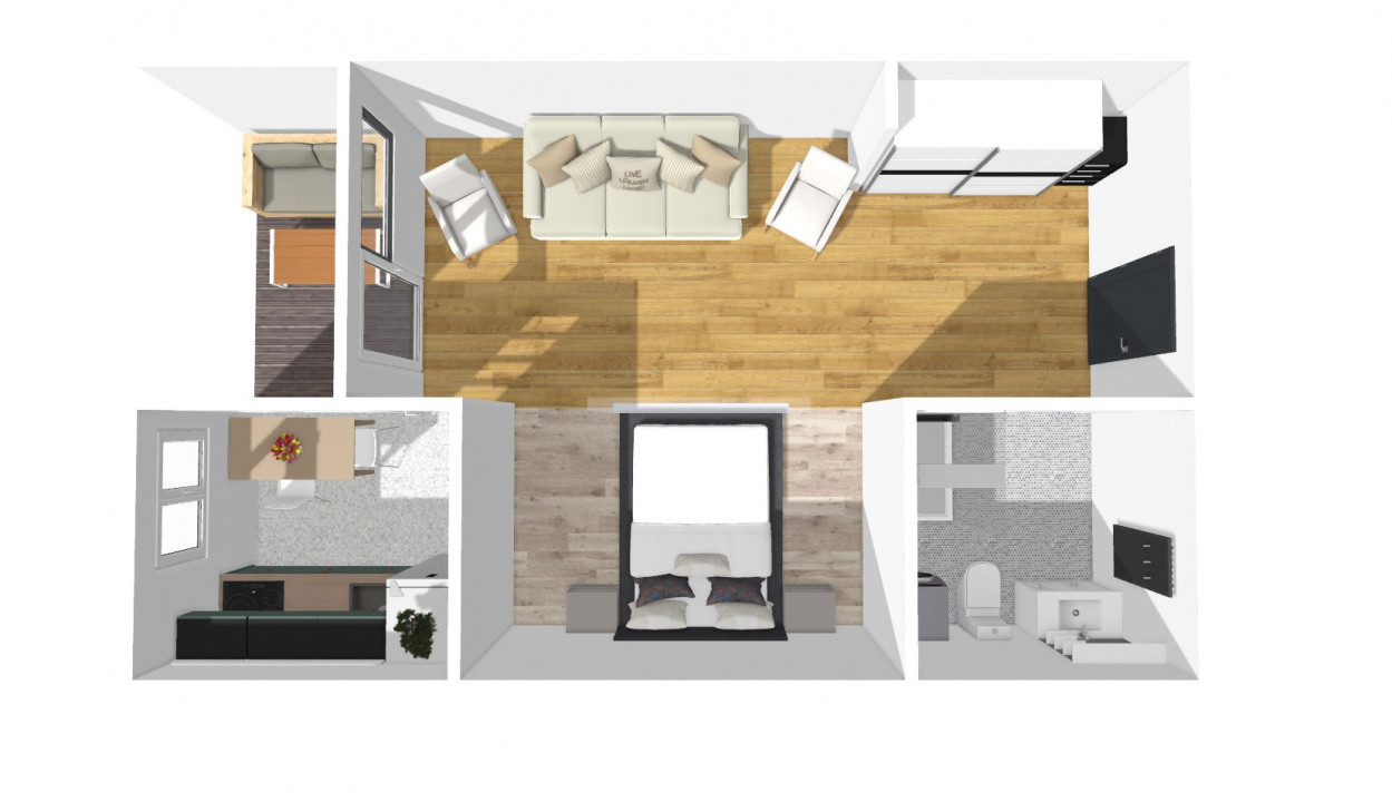 Garsoniera la Cheie, 33mp, cartier Veterani de Razboi