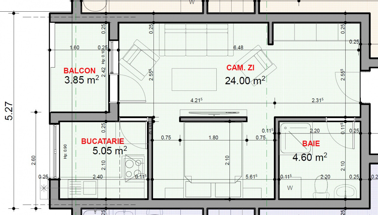 Garsoniera la Cheie, 33mp, cartier Veterani de Razboi