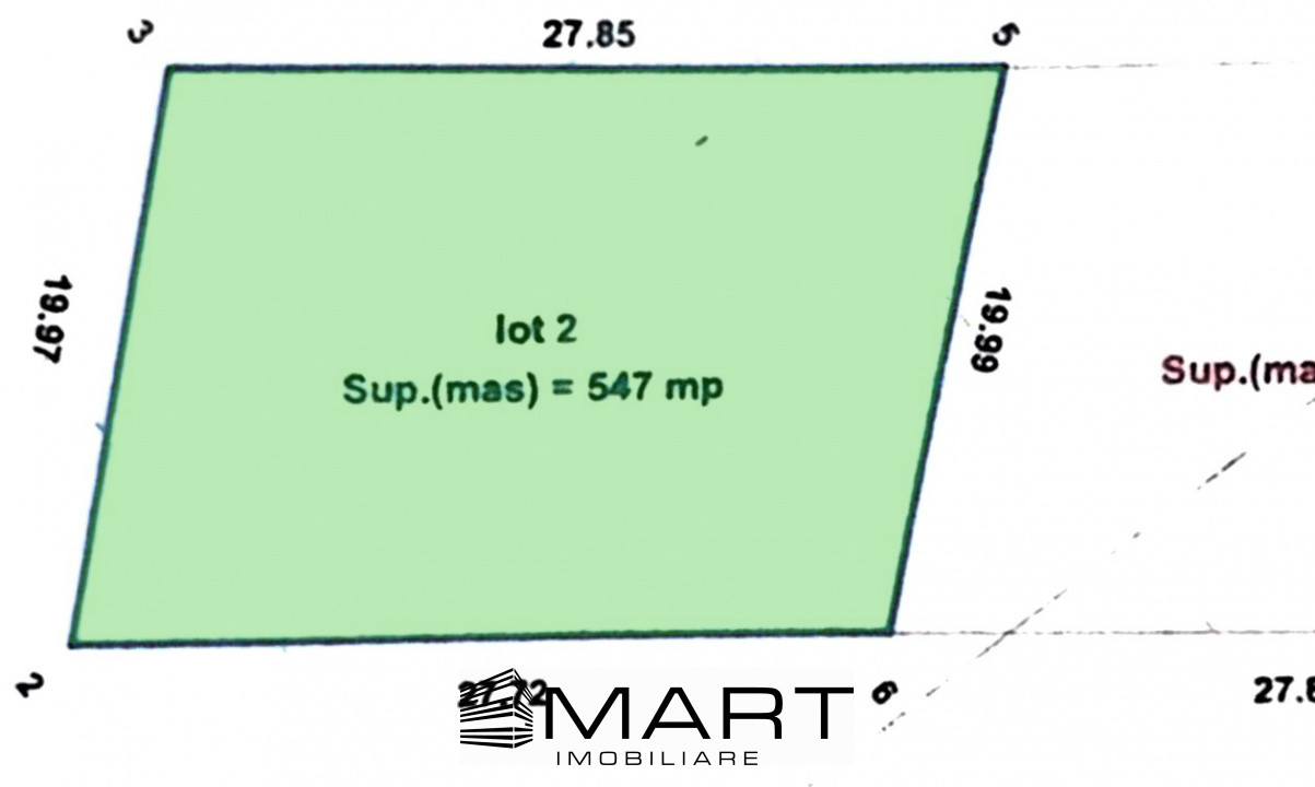 Teren extravilan 550mp strada Zadei Gusterita
