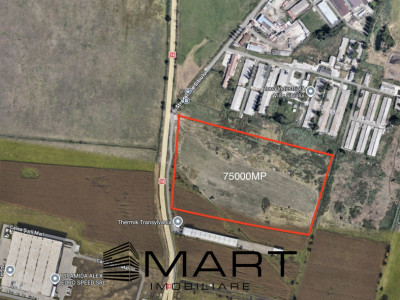 Teren intravilan 75000mp cu PUZ zona Viile Sibiului DN14