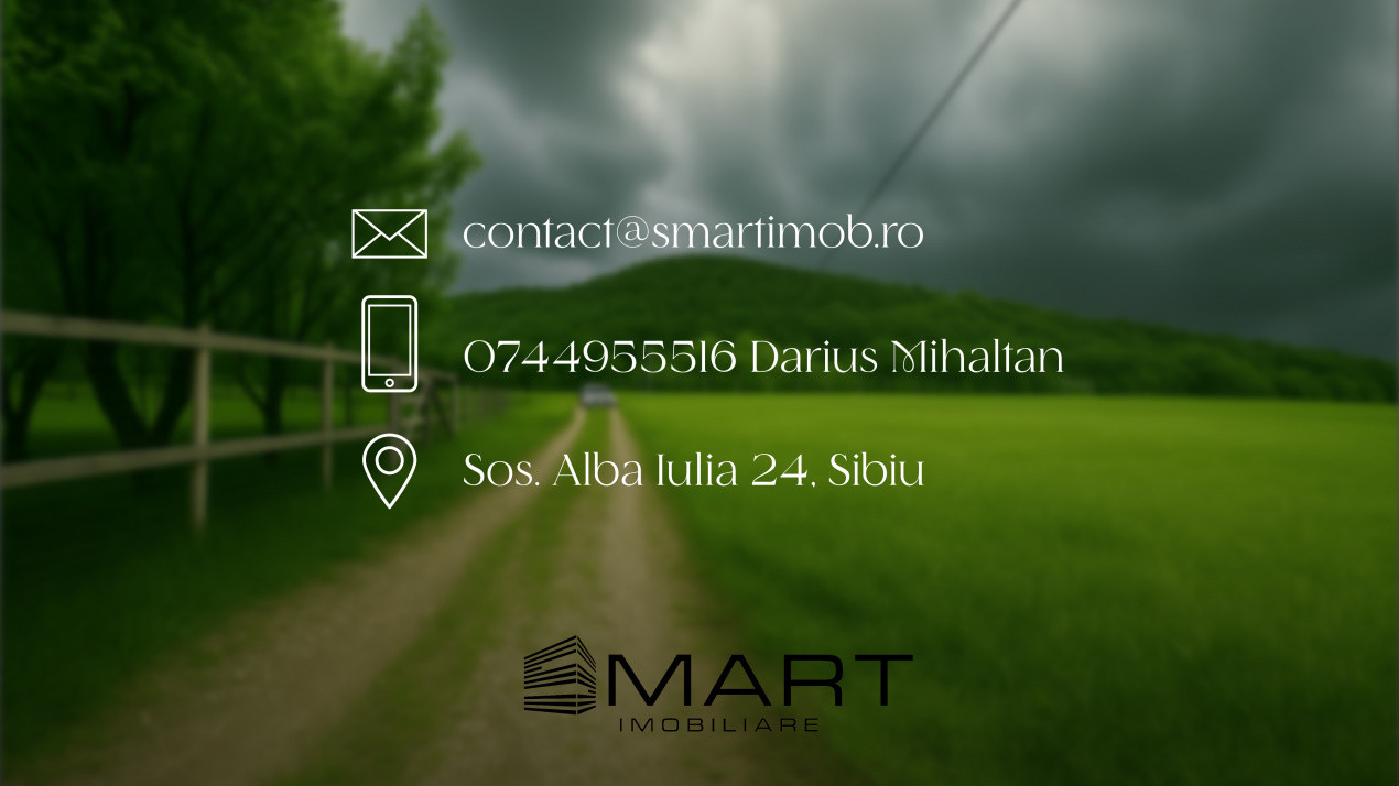 Teren cu priveliște deosebită, 2000mp în Fântânele