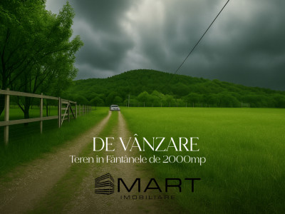 Teren cu priveliște deosebită, 2000mp în Fântânele